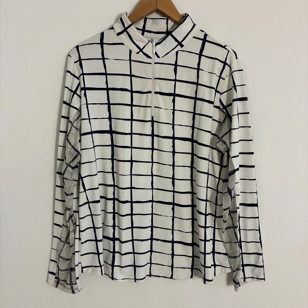 IBKUL Cordova 1/4 Zip Sun Shirt Women XXL Long Sleeve Tennis Golf Active UPF 50+ - Picture 3 of 9